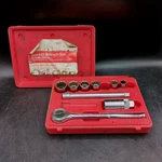 Sears Sae Socket Set With 3/8 Drive Vintage, Made Japan 9-4371 ( Incomplete ). Fixed Price $9.00.
