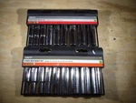 Of New Master Mechanic 3/8" Dr. Deep Socket Sets, Metric & Sae. Fixed Price $25.00.