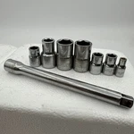 Lot Stanley Usa 86-207 Extension Bar 3/8" Drive W/ Mixed Sockets SS1. Fixed Price $8.63.
