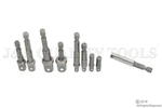 9PC Socket Adapter Drill Bit Set For Power Drive Tools Hex Shank 1/4 3/8 1/2. Fixed Price $6.95.