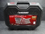 Husky Drive Mechanics Tool Set W/ 10-100 Ft/lbs Torque Wrench. Fixed Price $55.99.