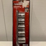 Husky 5-PIECE Large Socket Set Mm Metric 1/2 In Drive #1000029781 Open Box. Fixed Price $28.80.