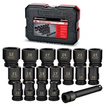 Powerbuilt 18 Piece 1/2 Inch Drive 6 Point Metric Impact Socket Set - 940838. Fixed Price $69.95.