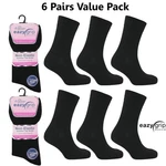 6 Pairs Ladies Eazy Grip Non-elastic Socks Uk Size 4-8 (eur 37-42), Black. Fixed Price $13.41.