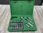 Sk 18 Pc 3/8" Sae Fractional Socket Ratchet Set Extension Driver Tool 94520 S-k. Fixed Price $148.99.