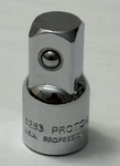 New Proto Professional 5253 3/8" Drive 1/2" Adapter Socket Chrome (SH2). Fixed Price $11.95.