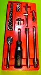 Snap-on 20PC 1/4" Drive 6-POINT Sae General Service Socket Set Tray. Fixed Price $320.00.