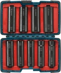 27286 1/2 In. Shank 9-PIECE Assorted Set With Brute Tough Case Impact Deep. Fixed Price $72.61.