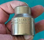 Vintage Wright Tool 168 Socket 1-3/16" X 12 Pt 1/2" Dr 1957 Date Code Usa. Fixed Price $16.00.