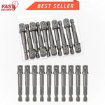 10PCS Impact Adapter Square Socket Set 3/8 Tip 1/4 Hex Shank Drill. Fixed Price $16.59.