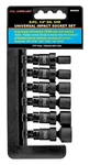 1/4" Drive Sae Universal Impact Black Wobble Socket Set. Fixed Price $51.03.