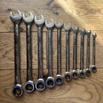 Craftsman 12 Pt. Sae Ratcheting Combination Wrenches 10PC. Fixed Price $99.99.