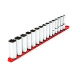 Tekton 1/2 Inch Drive Deep 12-POINT Socket Set With Rail, 15-PIECE (10-24 Mm).... Fixed Price $82.44.