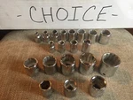 Choice - Proto Socket 5208 Through 5232 (1/4" 1") 6 Pt 12. Fixed Price $7.99.