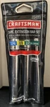 Craftsman 6 In. L 1/4, 3/8 And 1/2 Drive Sae Extension Bar Set. Fixed Price $55.99.