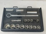 Craftsman 17PC 1/2" Drive Ratchet Socket Set Vintage 34830 Usa Mechanics Tools. Fixed Price $79.99.