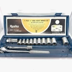 Vintage Husky New Britain 8813 13PC 1/2 Drive 12PT Socket Set Usa W/ Case. Fixed Price $89.99.