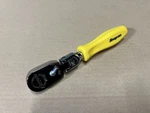 Snap-on FHKFD80A Yellow 3/8" Drive Stubby Flex Head Ratchet Unused. Fixed Price $499.00.