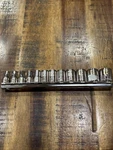 Craftsman 1/4 Laser Shallow Socket Set - 14MM Drive 6PT 12PC Usa Nos. Fixed Price $50.00.