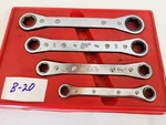 Set Of 4- Snap On 3273430, R2426S, R2022S, R1618S, R1214S Ratcheting Wrench. Fixed Price $80.00.