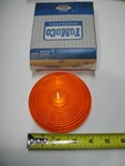 1961-70 Ford Truck Lens Front Turn Indicator Amber 4.25" Od Snap Nos. Fixed Price $24.00.