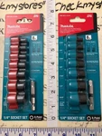 New Makita Impact Xps 1/4 Socket Set Metric+sae Point Drive Total 16 Pc.. Fixed Price $59.99.