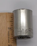 Craftsman Vintage 13/16" Point 1/2" Drive Shallow Socket Made Usa 44063. Fixed Price $10.46.