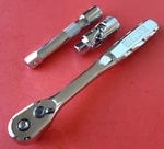 New Dewalt 1/2" Inch Drive Quick-release Ratchet DWMT81098 + Extension Swivel. Fixed Price $34.83.