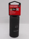 New Craftsman 1/2" Drive 27MM Socket 6PT Lifetime Guarantee Nwt (cmmt 16087). Fixed Price $17.01.