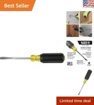 Klein Tools 600-4 Heavy-duty 1/4-INCH Keystone Screwdriver With Cushion Grip. Fixed Price $21.59.