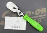 Snap-on Rare FHKFD80 Green 3/8" Drive Stubby Flex Head Ratchet Used. Fixed Price $270.00.