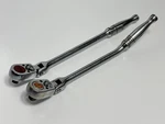 Snap-on Tools Usa 2PC 3/8" Drive Flex Head Ratchet Set, Regular & Offset Handle. Fixed Price $214.99.