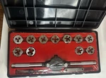 Craftsman Steel Tap & Die Set 11 Piece Silver Black Red With Case. Fixed Price $105.10.