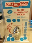 Vintage 3/8" Dr. Adjustable Socket Channellock Sae/mm Usa 906. Fixed Price $18.99.