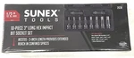 Sunex 10PC 1/2" Sae Hex Bits Standard Impact Sockets Set Inch 2638. Fixed Price $69.98.