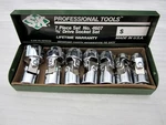Vintage Sk Tools 3/8" Drive 7PC Sae 6PT Flex Head Socket Set 4607 Made Usa. Fixed Price $99.95.