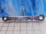 Vintage Cornwell Ratchet Wrench RB-1618-D 1/2" & 9/16" 7" Long. Fixed Price $6.05.