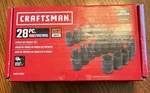 Craftsman CMMT42031 Impact Bit Socket Set 28 Pc - Black. Fixed Price $70.00.