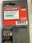 Sears Craftsman Nos Metric 9PC Socket Set 1/2 Drive 34573 Easy Read 12-21MM. Fixed Price $49.89.