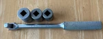 Bonney Tools Bon-e-con 3/8" Flex Head Breaker Bar Zt 720 + Sockets Usa. Fixed Price $18.99.