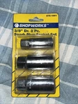 Shopworks 575-1001 (P20026784) New Old Stock 3-PC 3/8 Drive Spark Plug Set -k. Fixed Price $10.50.