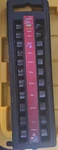 Husky 637 107 11-PIECE 1/2" Drive Deep Impact Sae Socket. Fixed Price $40.00.