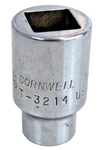 Cornwell Tools T-3214 7/16" Sae Shallow Socket 1/2" Drive Point Usa Chrome. Fixed Price $9.99.