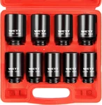 Wett 1/2" Drive Deep Large Impact Socket Set, 9-PIECE Spindle Axle Nut Metric 6. Fixed Price $51.99.