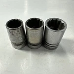 Wizard 1/2 Drive 12 Pt Sockets 3 Pcs 9/16 5/8 11/16 Made In Usa. Fixed Price $10.25.
