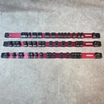 Neiko Piece Aluminum Socket Organizer Rail Set Rd 1/4 3/8 1/2 Inch Drive Tools. Fixed Price $36.99.