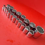 New Craftsman Easy Read 19 Pc Drive 12PT Shallow Sae Socket Set 3/8 To 1-1/2. Fixed Price $74.83.
