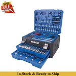Kobalt 302-PIECE Standard & Metric Polished Chrome Mechanics Tool Set With Case. Fixed Price $153.99.