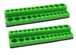 Grip 2PC 1/4" Drive Sockets Holder Tray Shallow Deep Sae Mm Magnetic Base 67209. Fixed Price $22.97.