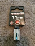 Powerbuilt 1/4" Drive X 11MM Point Metric Socket - 648288. Fixed Price $8.00.